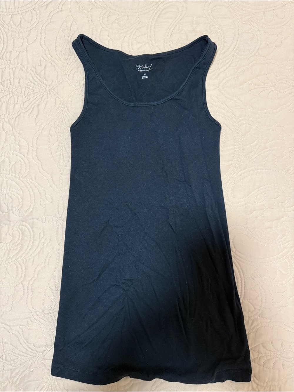 Maternity Women’s Black Tank Top - Classic Ribbed Scoop Neck